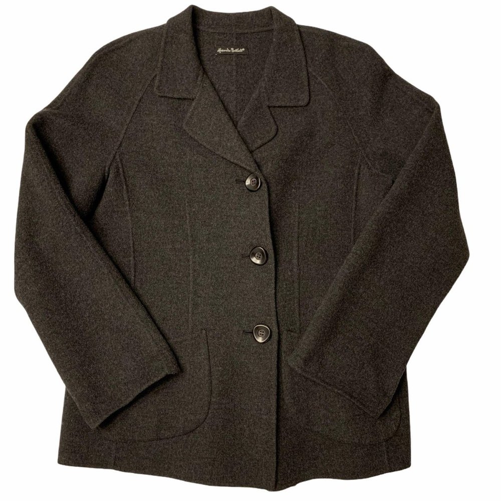 Alexandra Bartlett 100% Wool 3 Button Jacket EUC